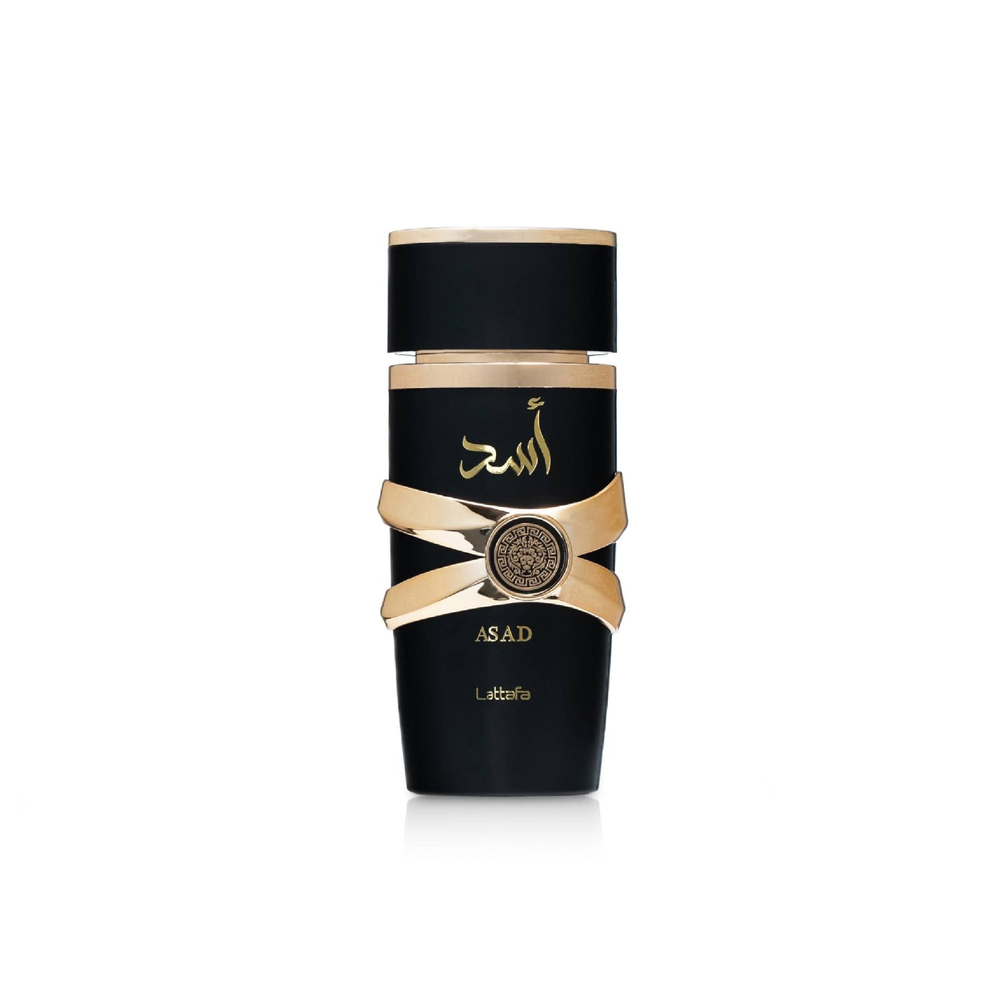 Lattafa Asad Eau de Parfum 100 ml – μπουκάλι και συσκευασία