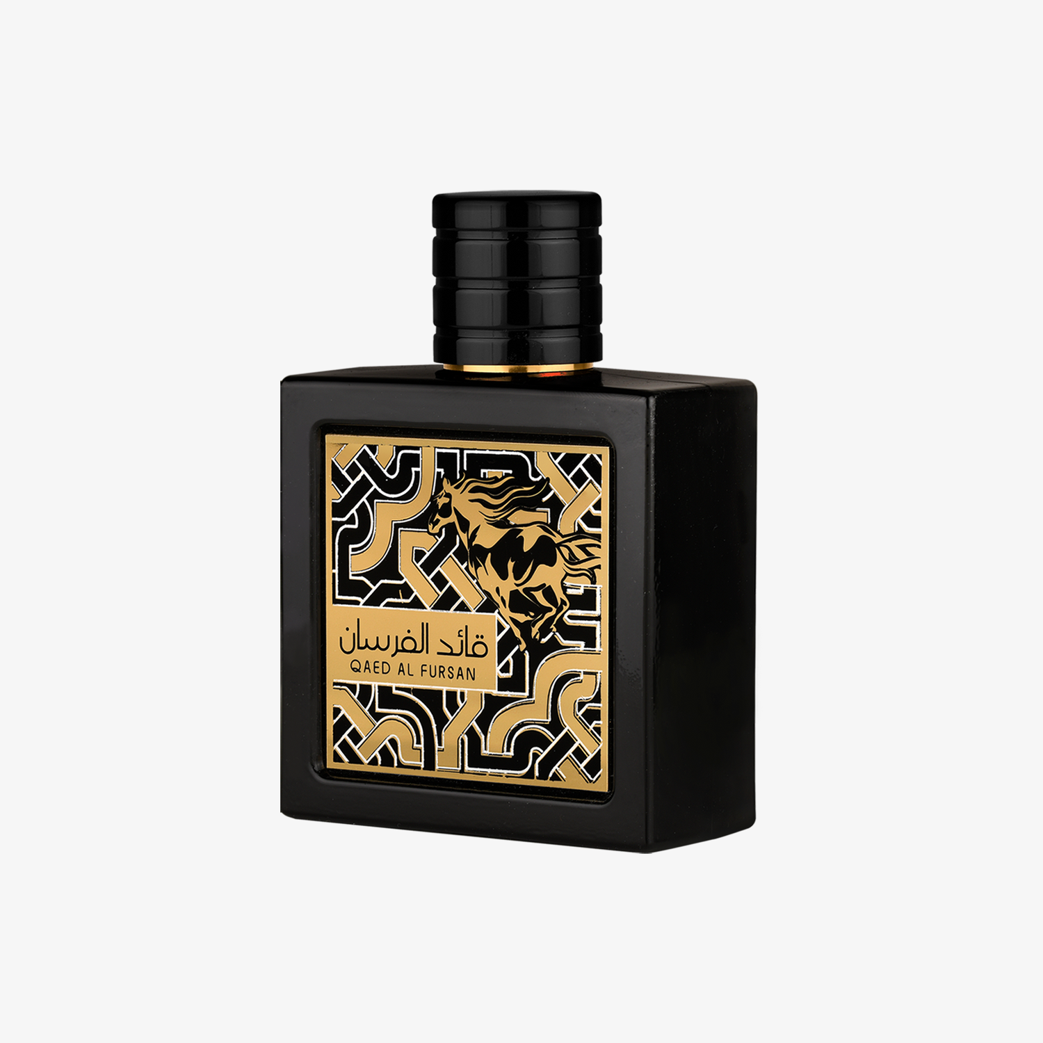 Lattafa Qaed Al Fursan Eau de Parfum 90 ml – μαύρο μπουκάλι και συσκευασία
