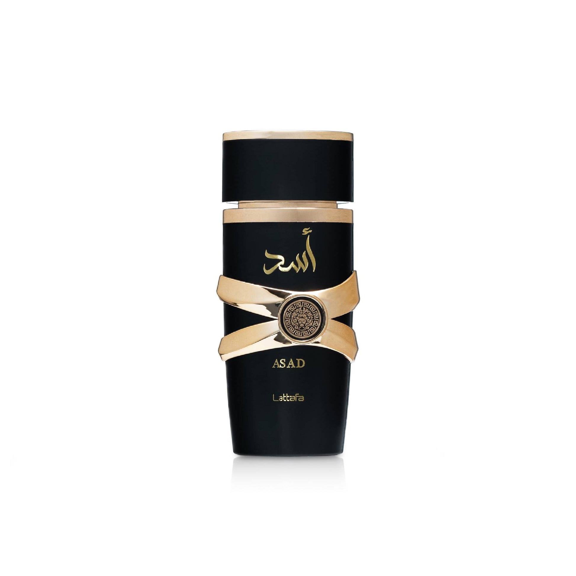 Lattafa Asad Eau de Parfum 100 ml – μπουκάλι και συσκευασία